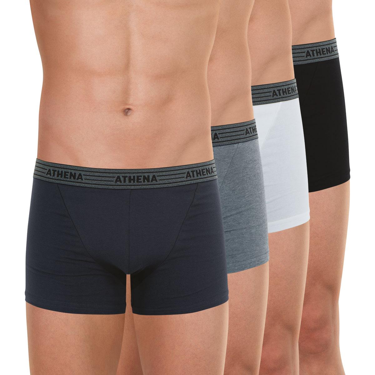 Lot de 4 boxers homme Ecopack Athena