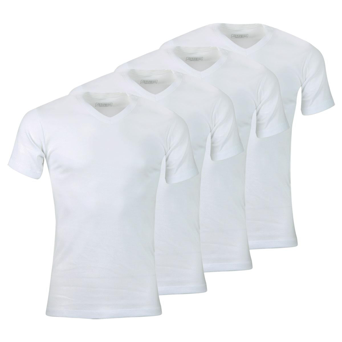 Lot de 4 Tee-shirts homme col V Eco Pack Athena