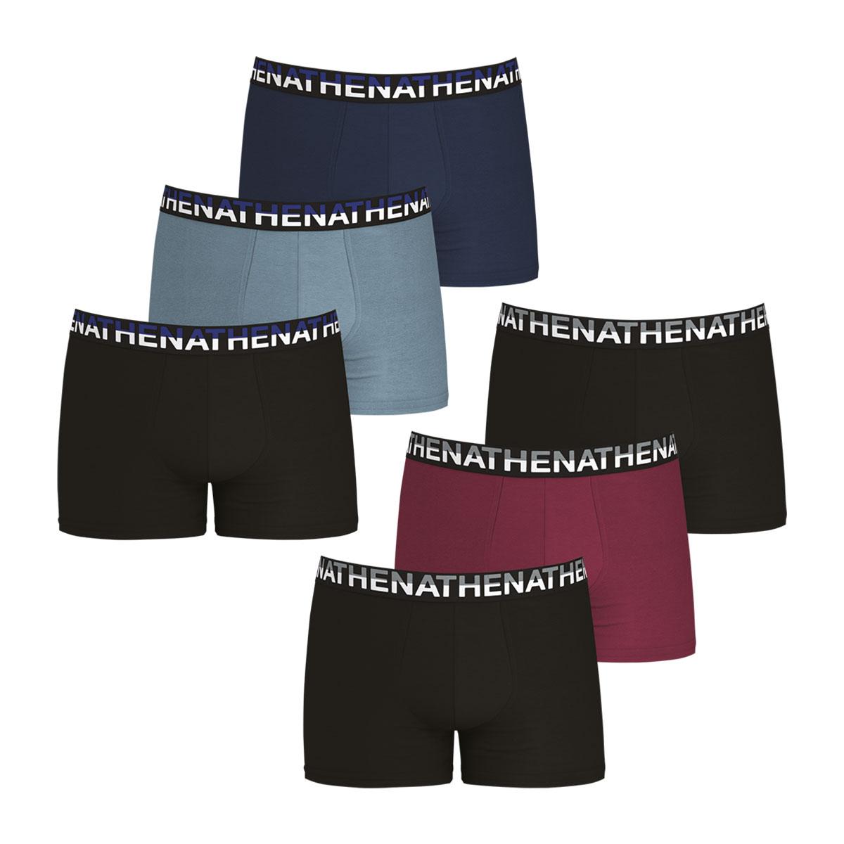 Lot de 6 boxers homme Athena