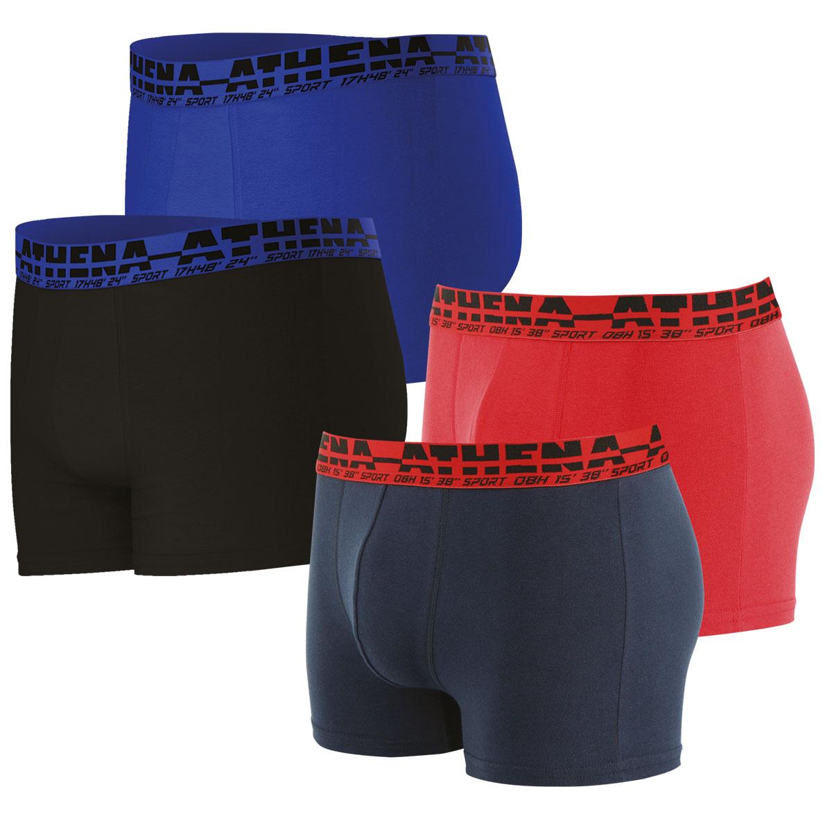 Lot de 4 boxers homme Athena