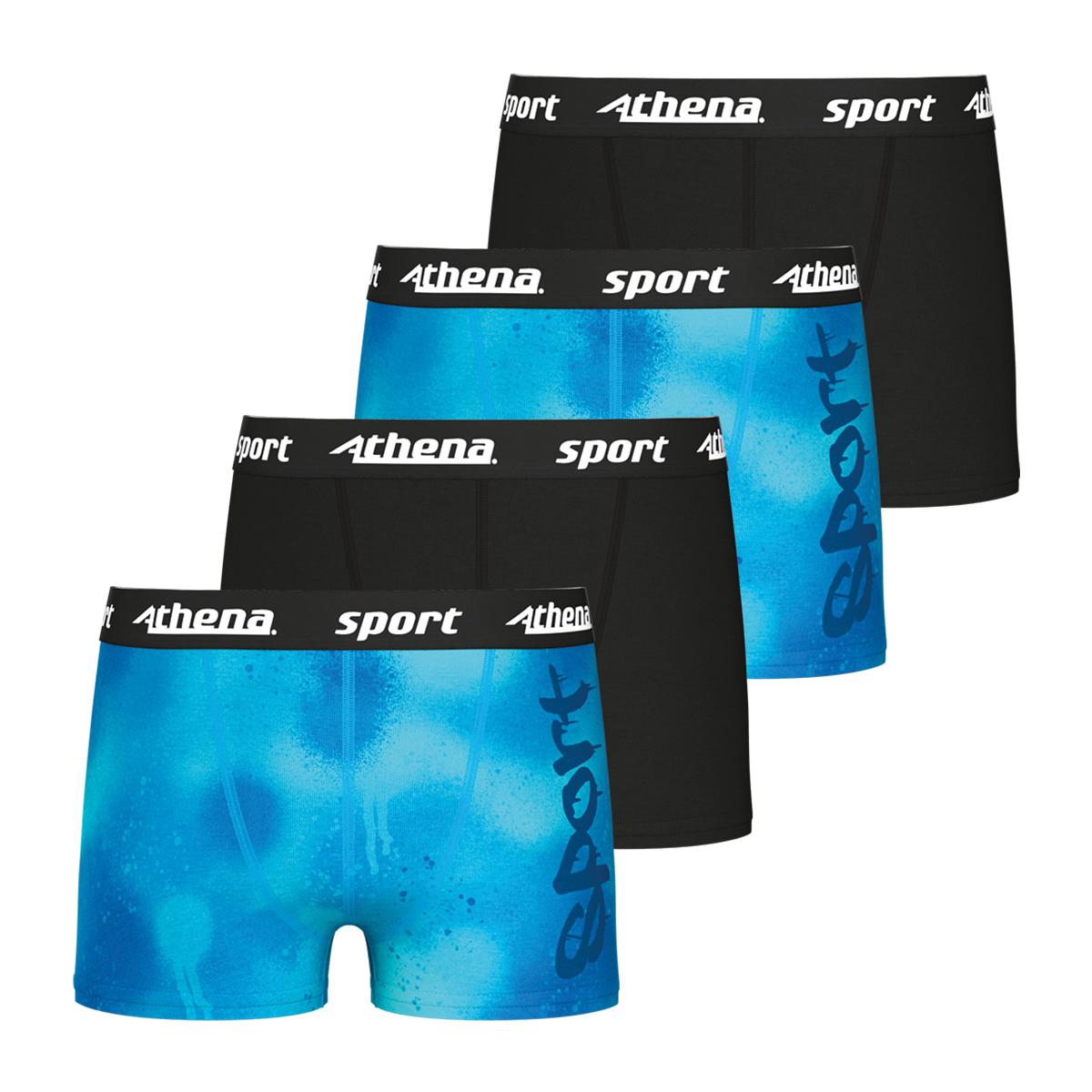 Lot de 4 boxers garçon Sport Athena