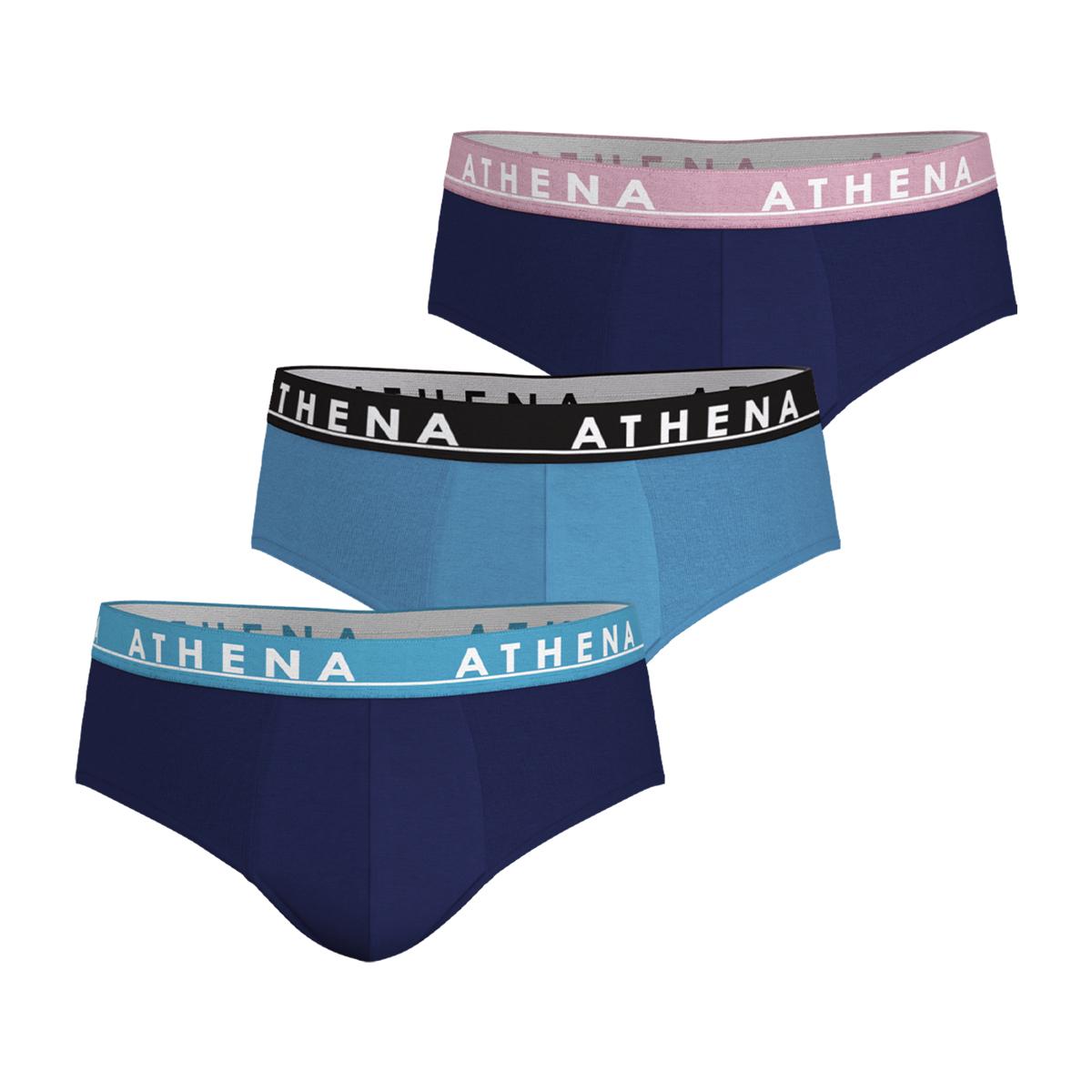 Lot de 3 slips homme Easy Color Athena