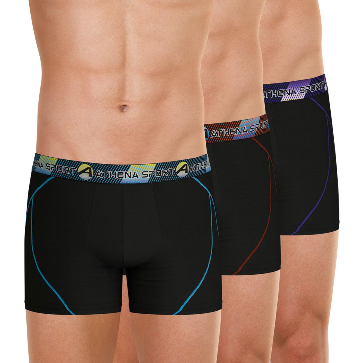 Lot de 3 boxers longs homme Training Dry Athena