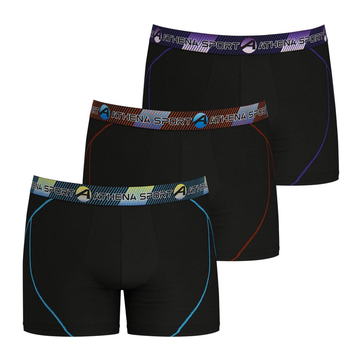 Lot de 3 boxers longs homme Training Dry Athena