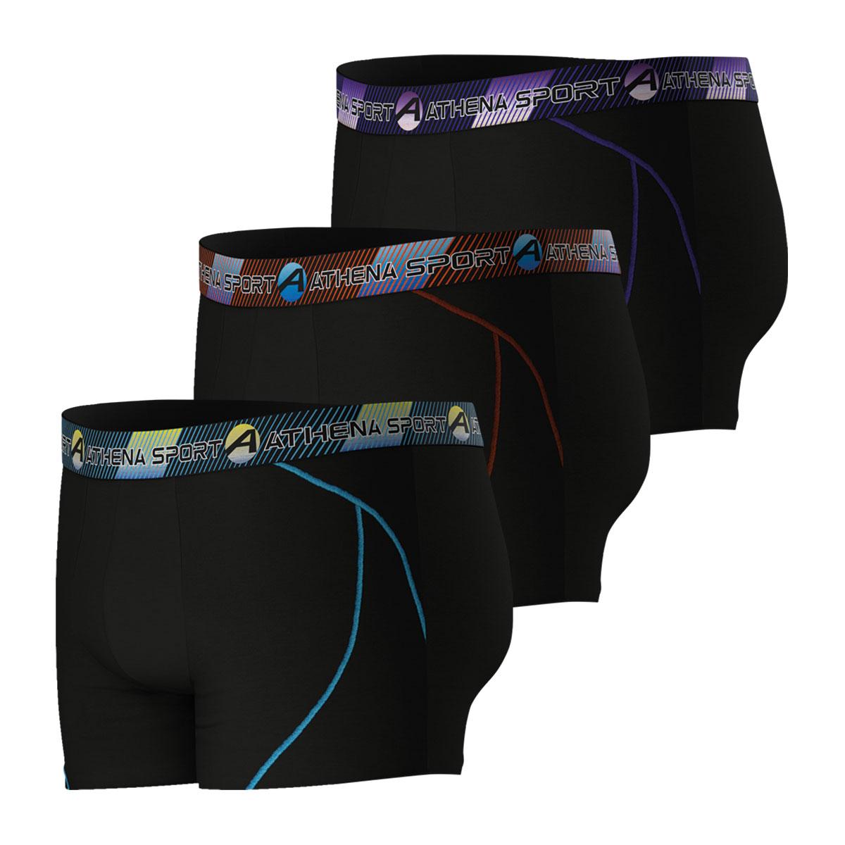 Lot de 3 boxers longs homme Training Dry Athena