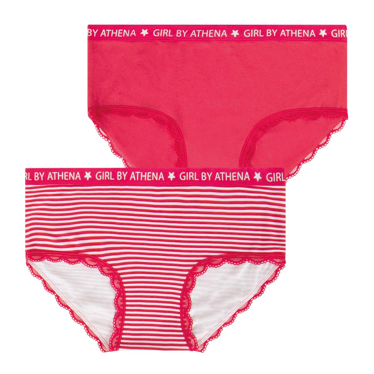 Lot de 2 boxers Girl Douceur by Athena Fille