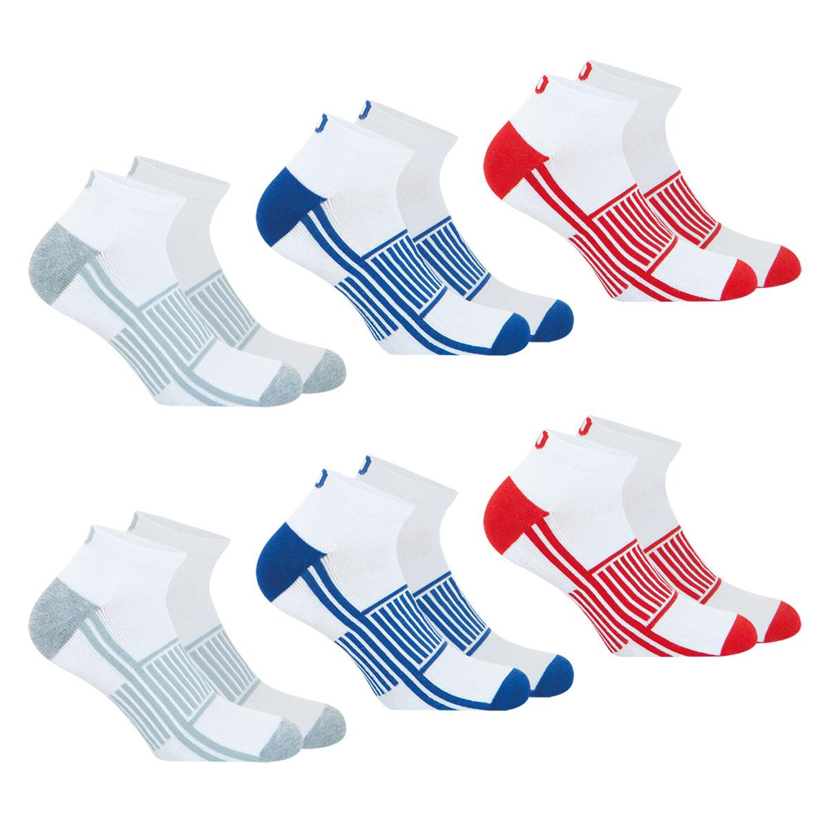 Lot de 6 paires de chaussettes basses homme Sport Wilson