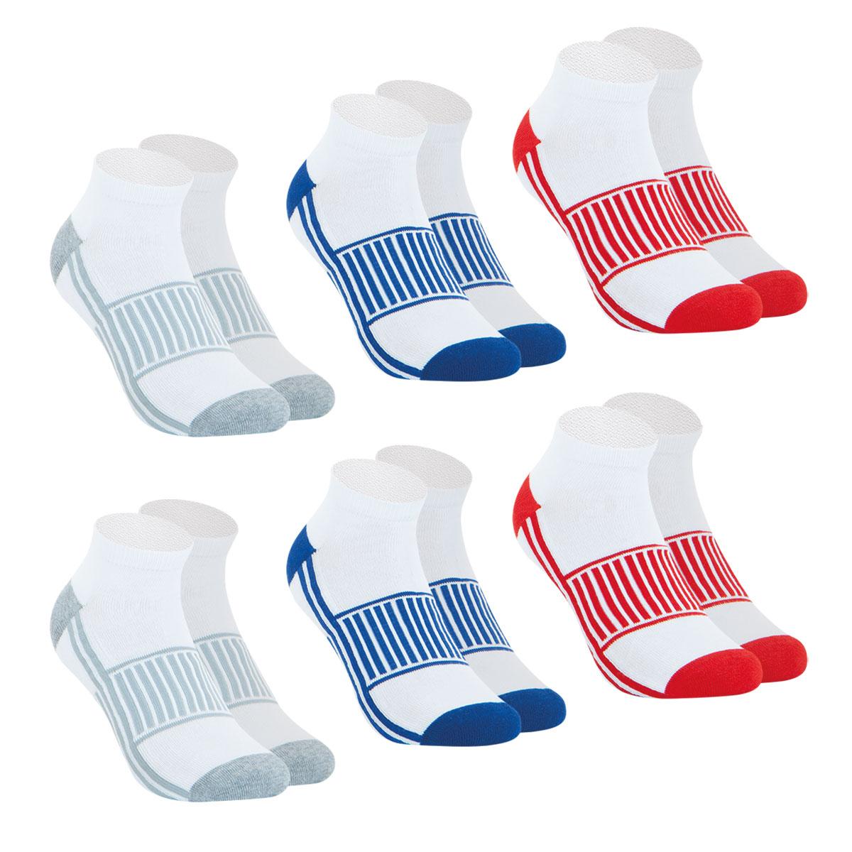 Lot de 6 paires de chaussettes basses homme Sport Wilson