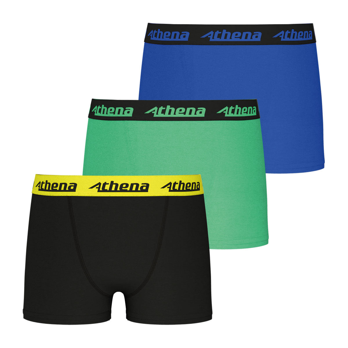 Lot de 3 boxers garçon Ecopack Trio Choc Athena