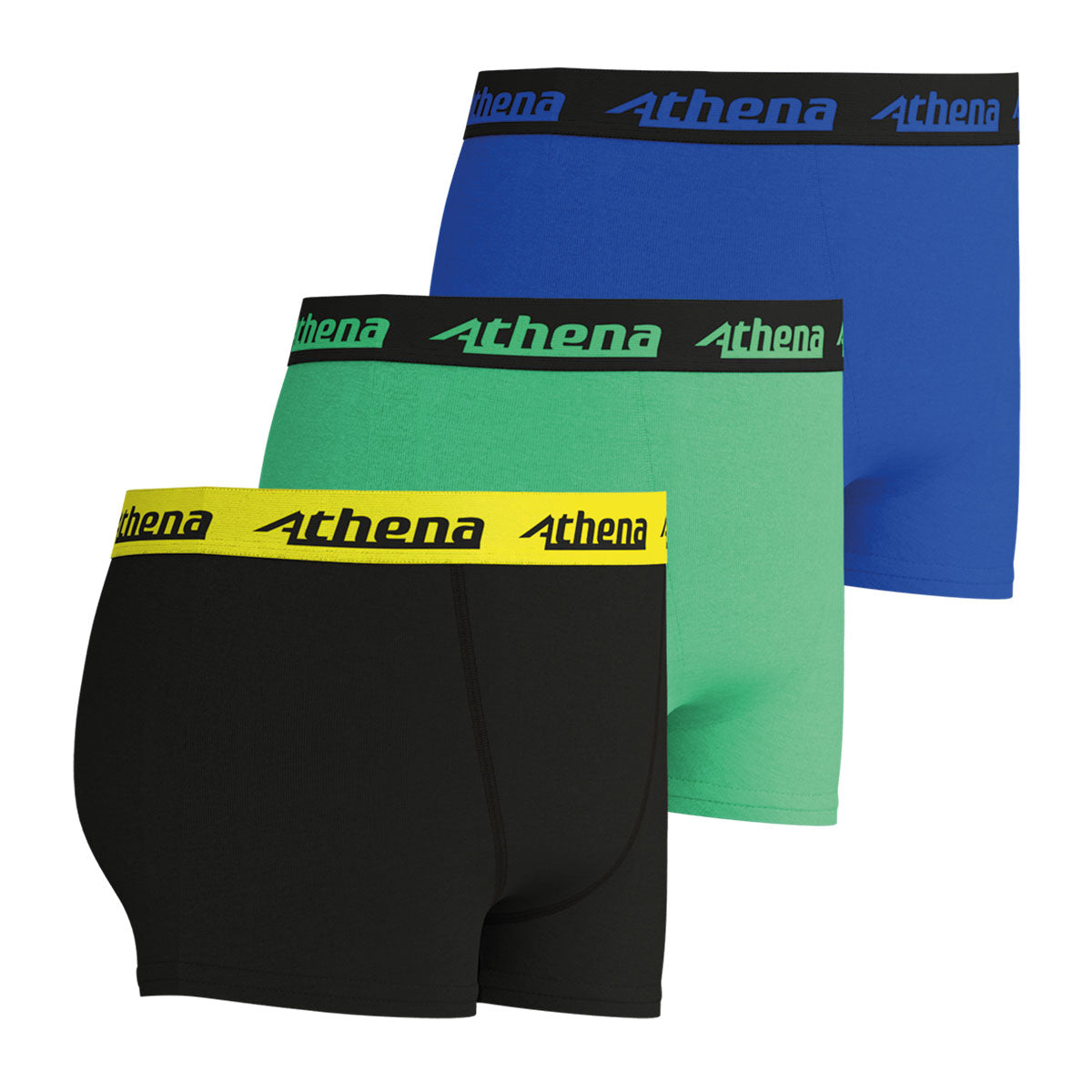 Lot de 3 boxers garcon Ecopack Trio Choc Athena